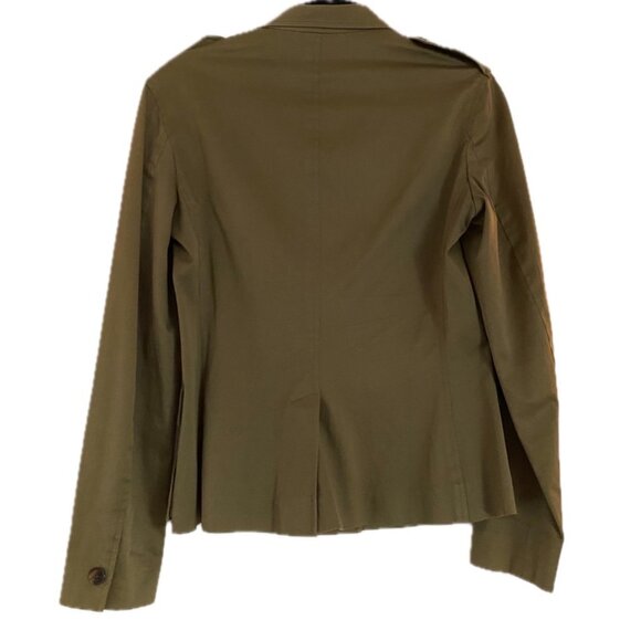 Ralph Lauren Blue Label Utility Jacket Military Blazer Army Green Womens Size 6 - Picture 5 of 12